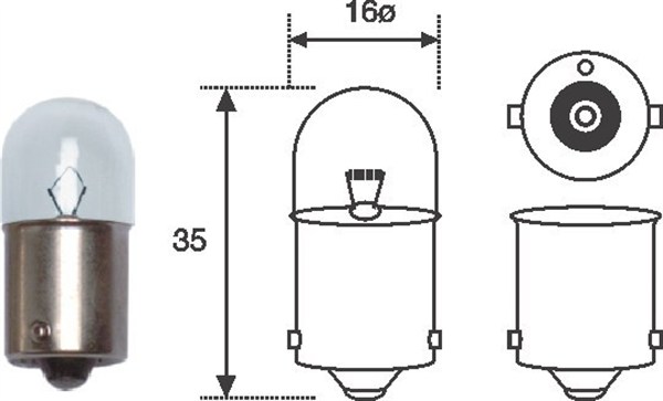 Bec, lampa spate 004008100000 MAGNETI MARELLI